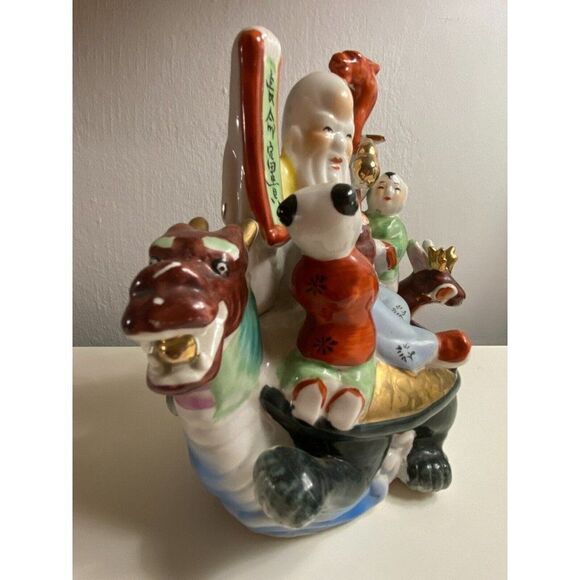 Vintage Asian Porcelain Fertility Figurine Wise Man - Picture 3 of 16